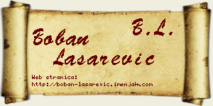 Boban Lašarević vizit kartica